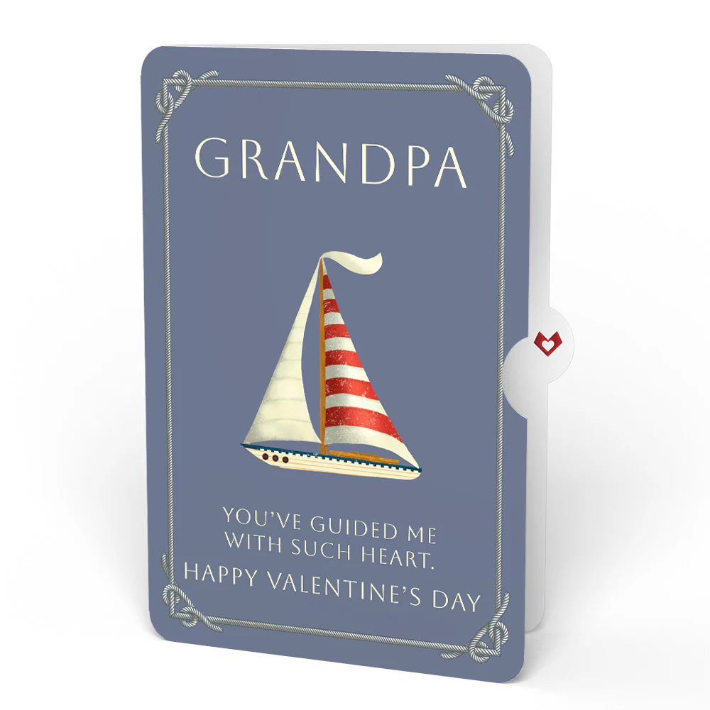 'Ahoy There' Valentine Plushpop Card and Sentiment Set for Grandpa - Image 4