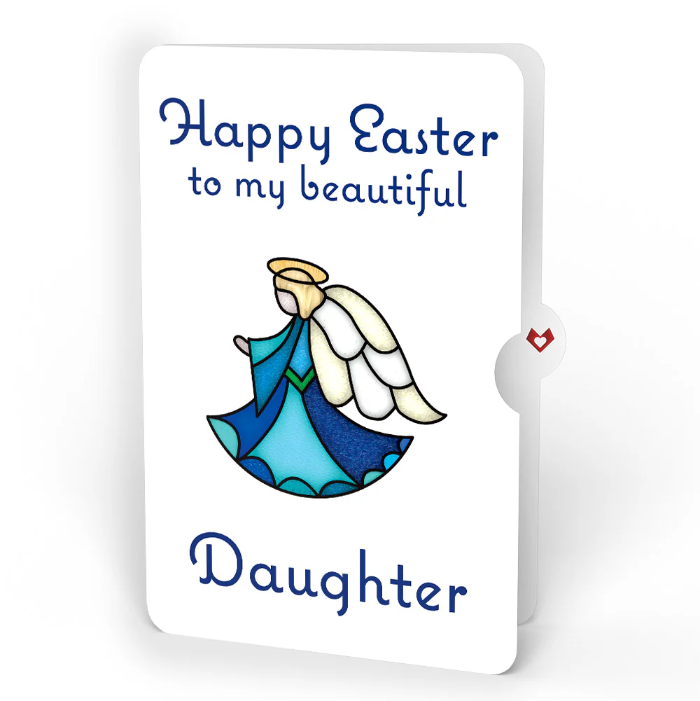 Angel Blessings to You Easter Suncatcher Card and Sentiment Set for Daughter - Image 4
