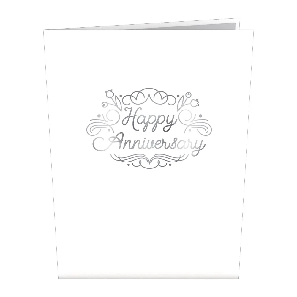 Anniversary Lily of the Valley Pop-Up Card - Image 4