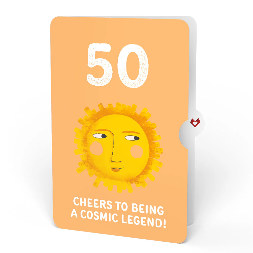 Another Trip Around the Sun 50th Birthday Light-Up Pop-Up Card and Sentiment Set - Image 4