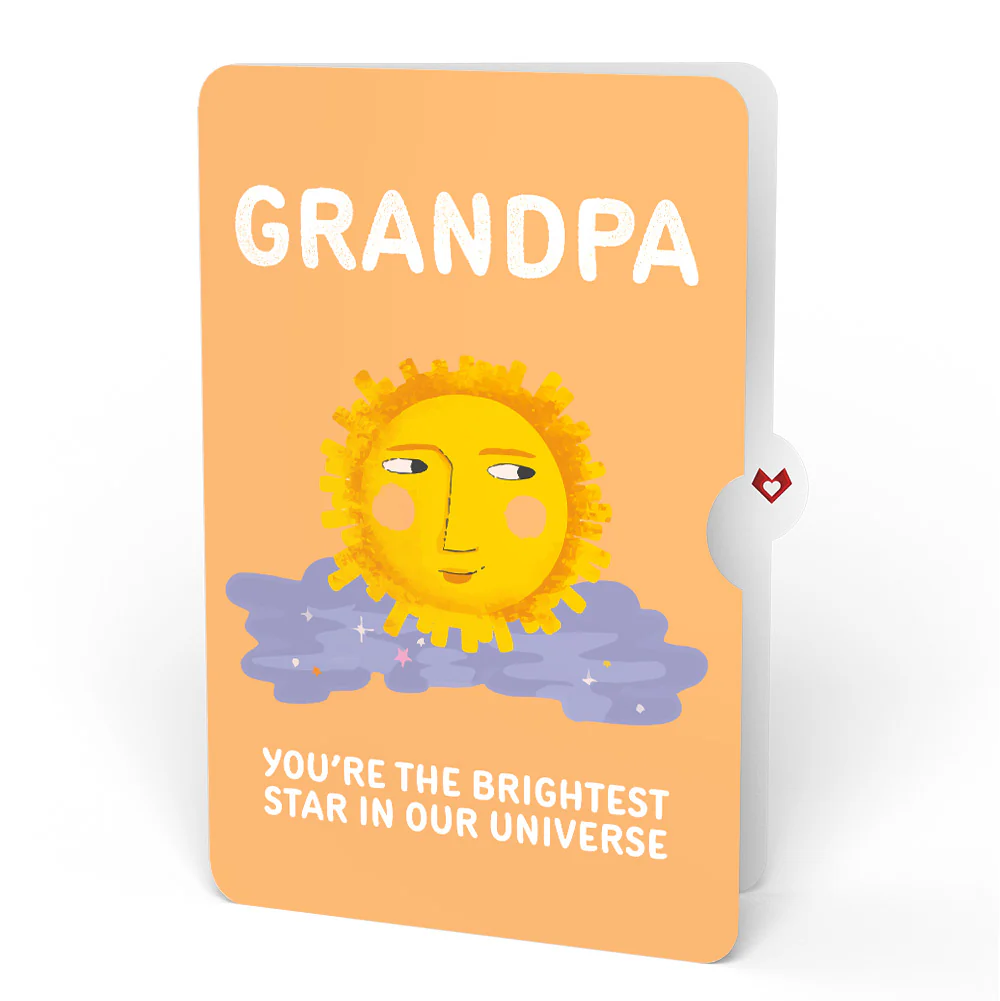 Another Trip Around the Sun Birthday Light-Up Pop-Up Card and Sentiment Set for Grandpa - Image 4