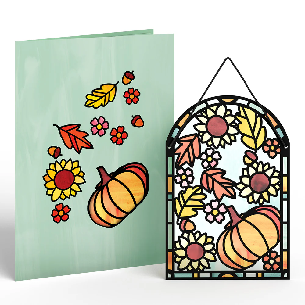 Autumn Glow Suncatcher Card - Image 2