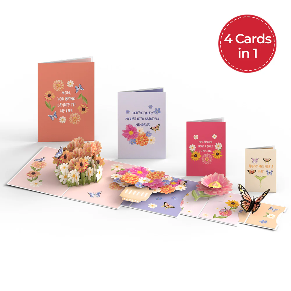 Beautiful Mother’s Day 4-in-1 Nesting Card