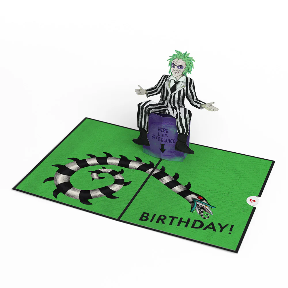 Beetlejuice Birthday Pop-Up Card & Bouquet Bundle - Image 4