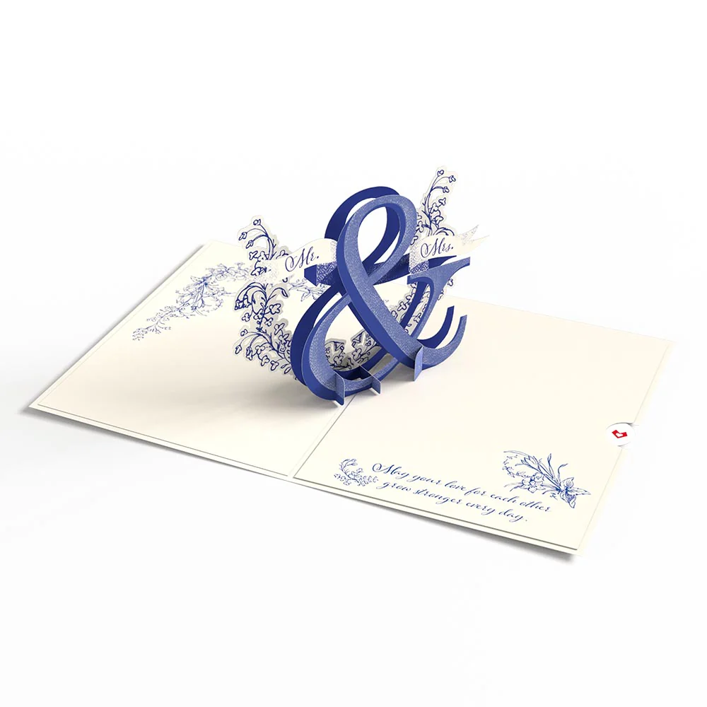 Better Together Mr. & Mrs. Wedding Pop-Up Card - Image 3