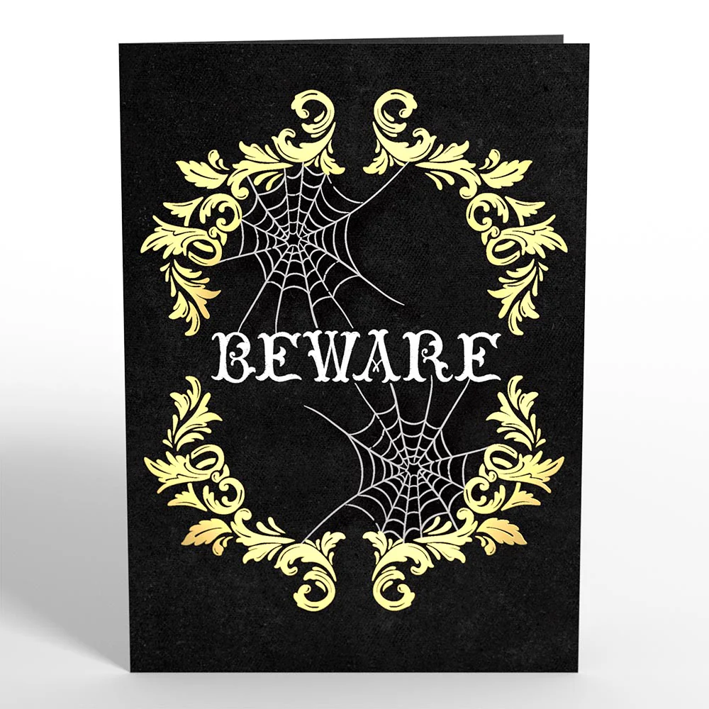 Beware Halloween Spider Pop-Up Card - Image 5