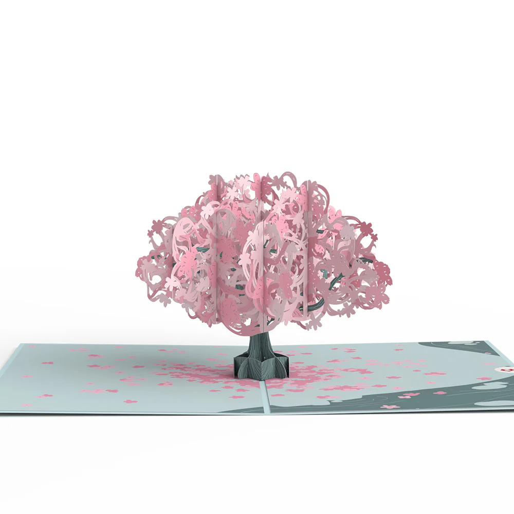 Birthday Cherry Blossom Pop-Up Card - Image 3