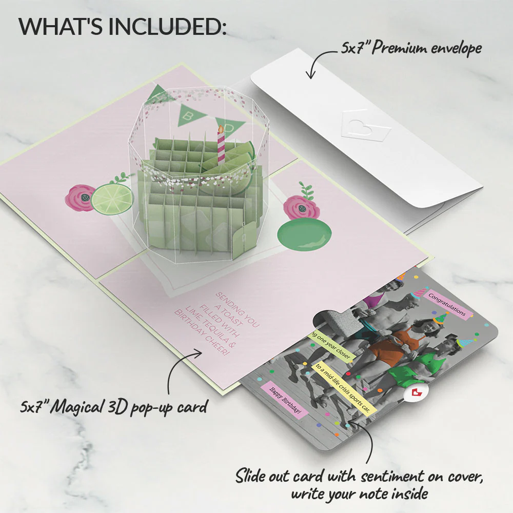 Birthday Margarita Pop-Up Card and Sentiment Set - Image 2