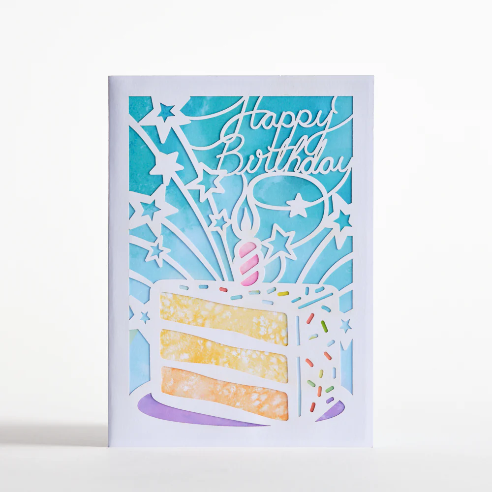Birthday Sprinkles Cake Slice: Lovepop Moments™ Card - Image 3