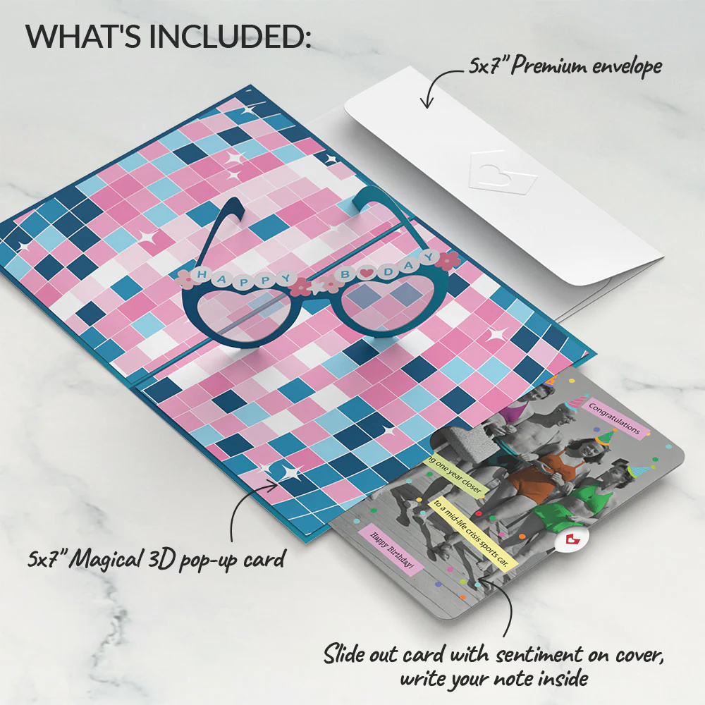 Birthday Style Pop-Up Card and Sentiment Set - Image 2