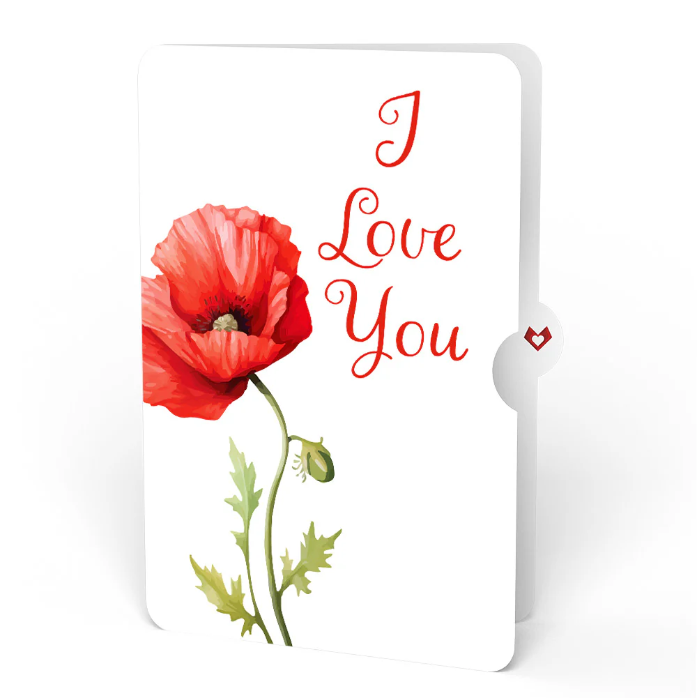 Born to Bloom: August Birth Month Flowers Love Pop-Up Card and Sentiment Set - Image 4