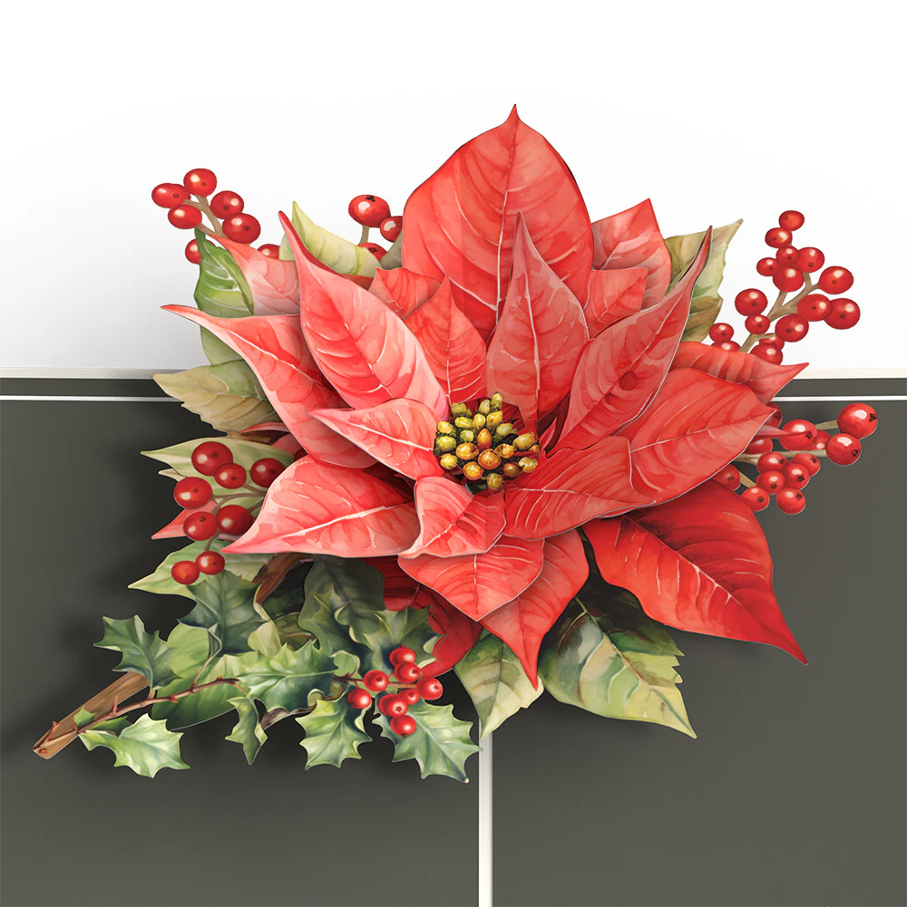Born to Bloom: December Birth Month Flowers Pop-Up Card and Sentiment Set - Image 3
