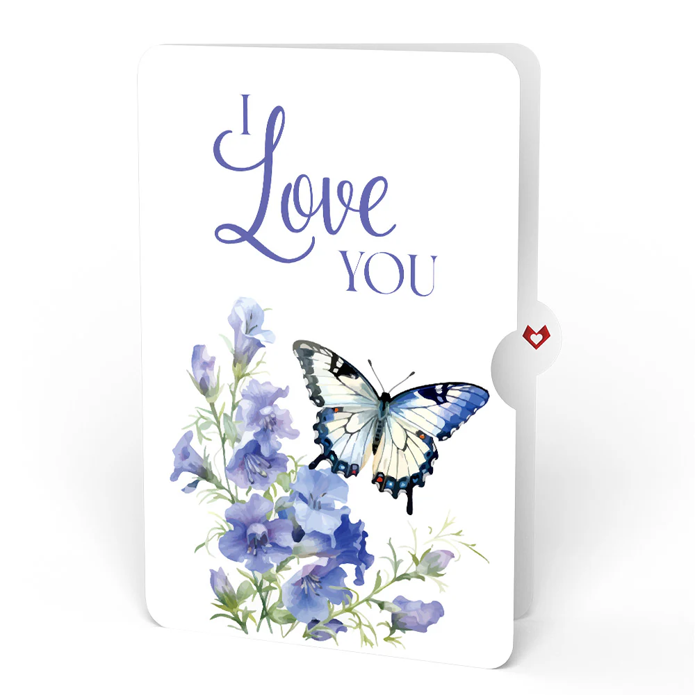 Born to Bloom: July Birth Month Flowers Love Pop-Up Card and Sentiment Set - Image 4