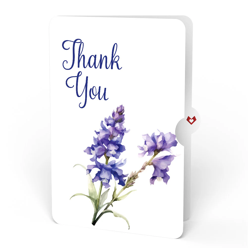 Born to Bloom: July Birth Month Flowers Thank You Pop-Up Card and Sentiment Set - Image 4
