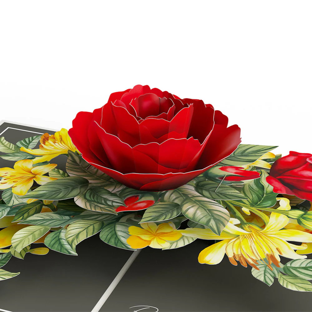 Born to Bloom: June Birth Month Flowers Pop-Up Card and Sentiment Set - Image 3