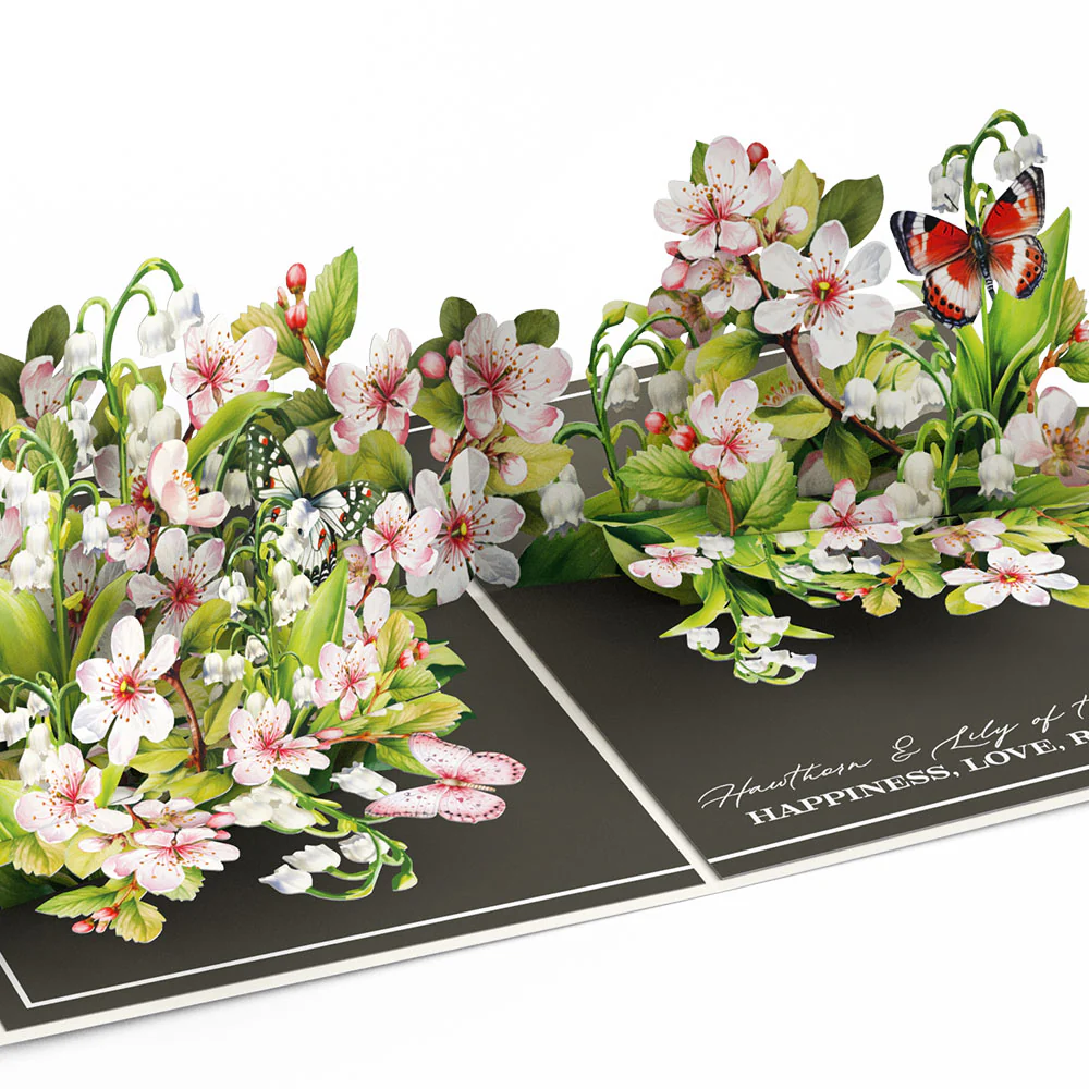 Born to Bloom: May Birth Month Flowers Pop-Up Card - Image 2