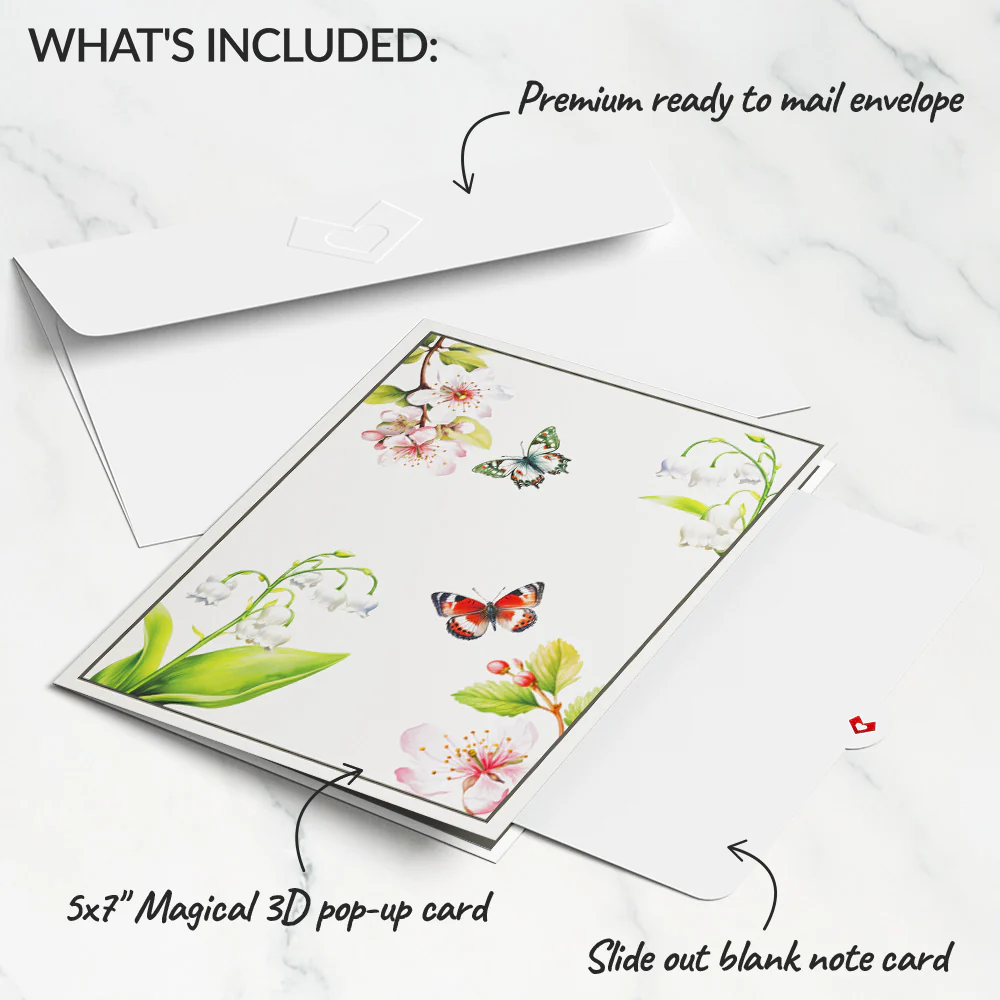 Born to Bloom: May Birth Month Flowers Pop-Up Card - Image 6