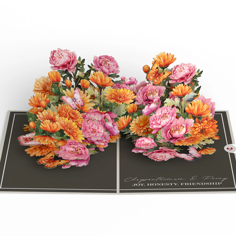 Born to Bloom: November Birth Month Flowers Pop-Up Card - Image 4