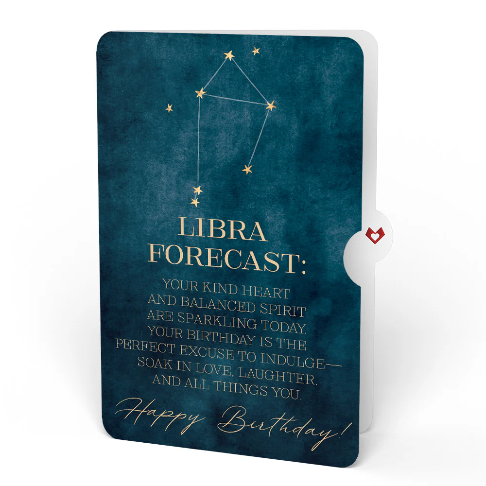 Brilliant Butterfly Birthday Bouquet and Libra Zodiac Sentiment Set - Image 4