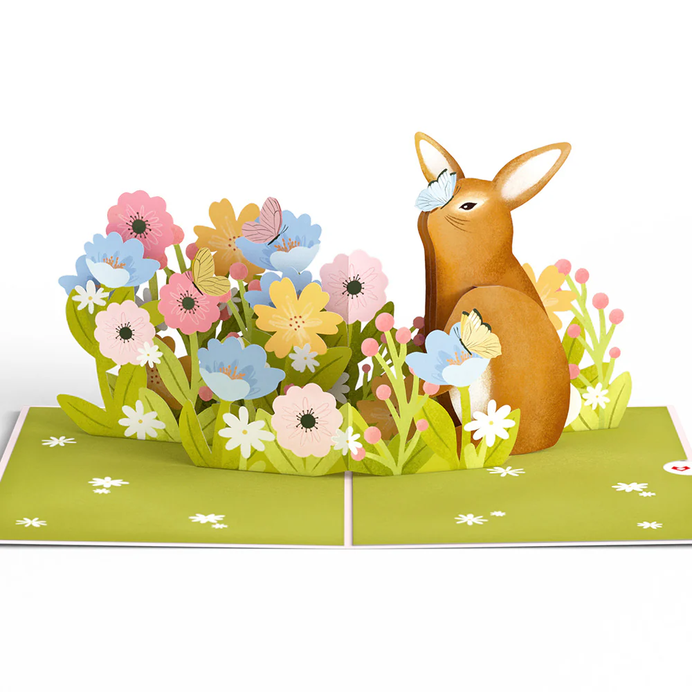 Bunny in Bloom Pop-Up Card - Image 3
