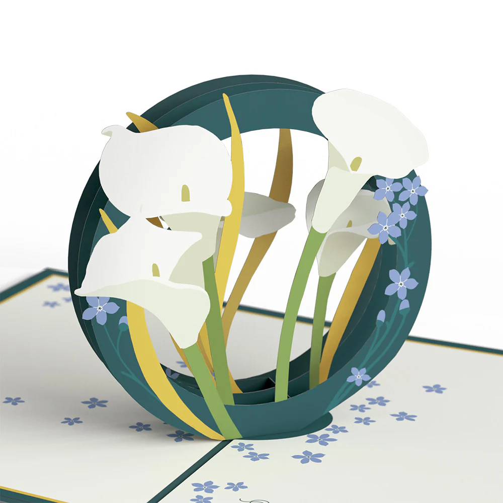 Calla Lily Pop-Up Card - Image 2