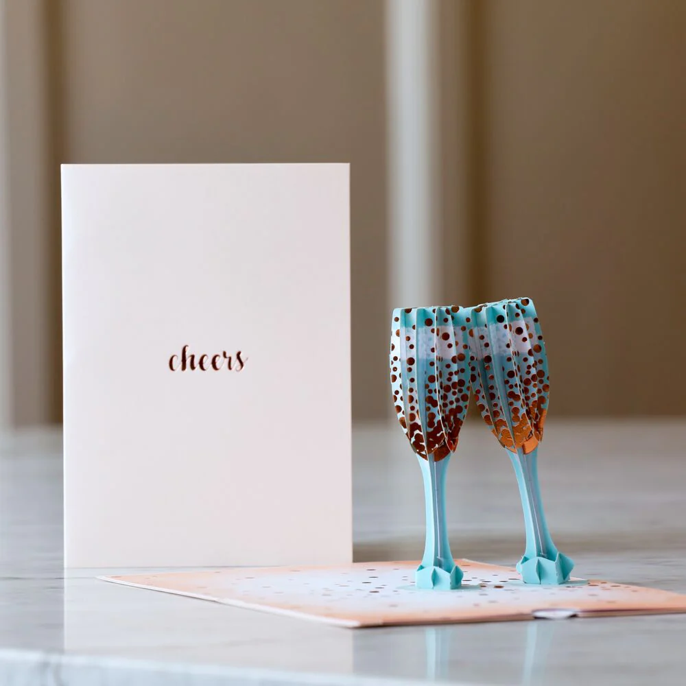 Champagne Toast Pop-Up Card