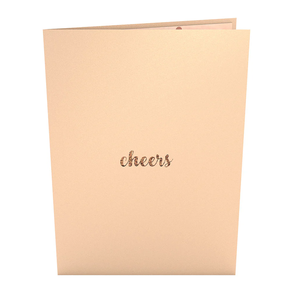 Champagne Toast Pop-Up Card - Image 4