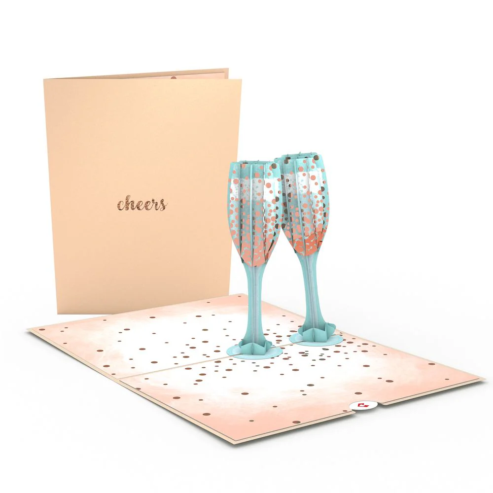 Champagne Toast Pop-Up Card - Image 6