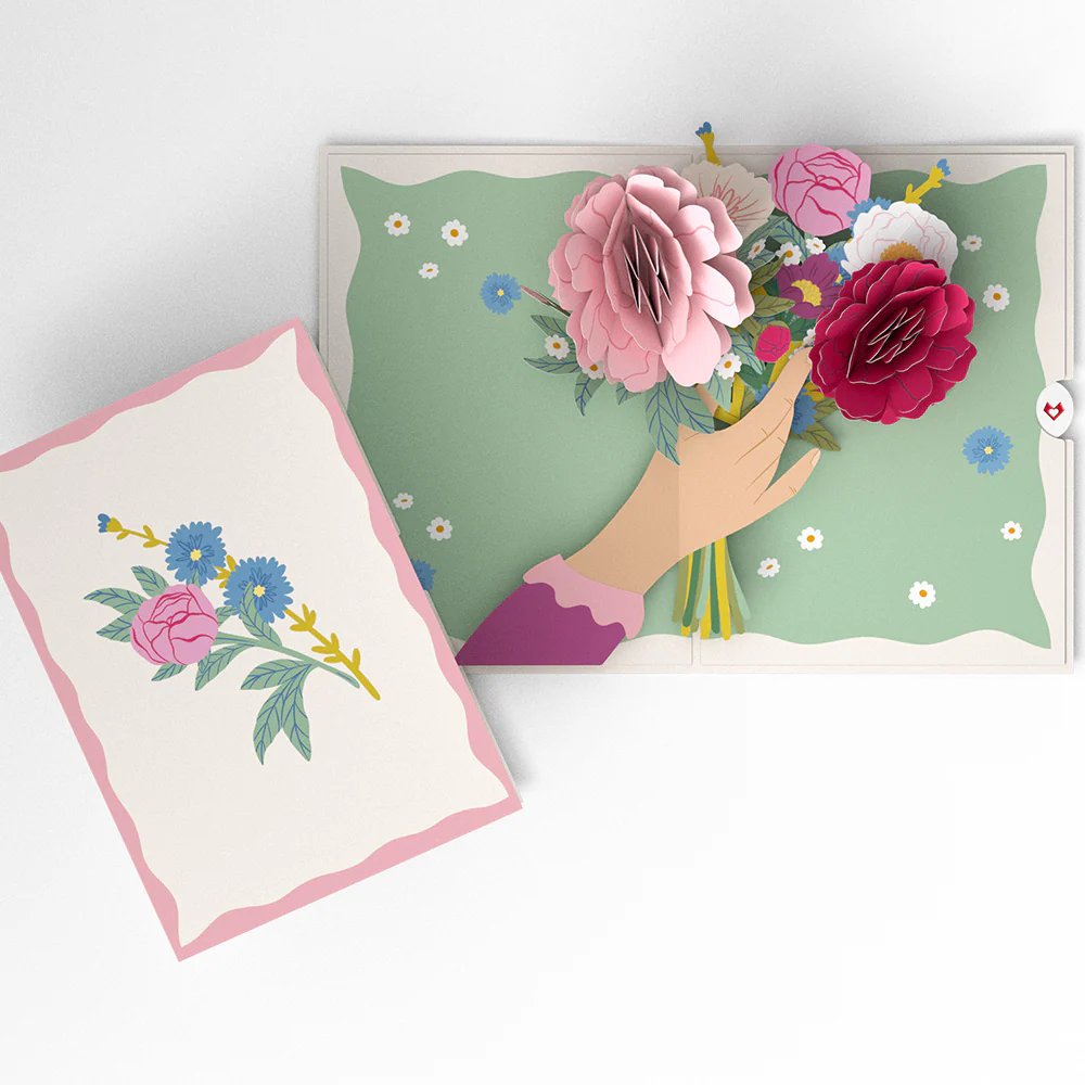 Charming Flower Bunch Pop-Up Card