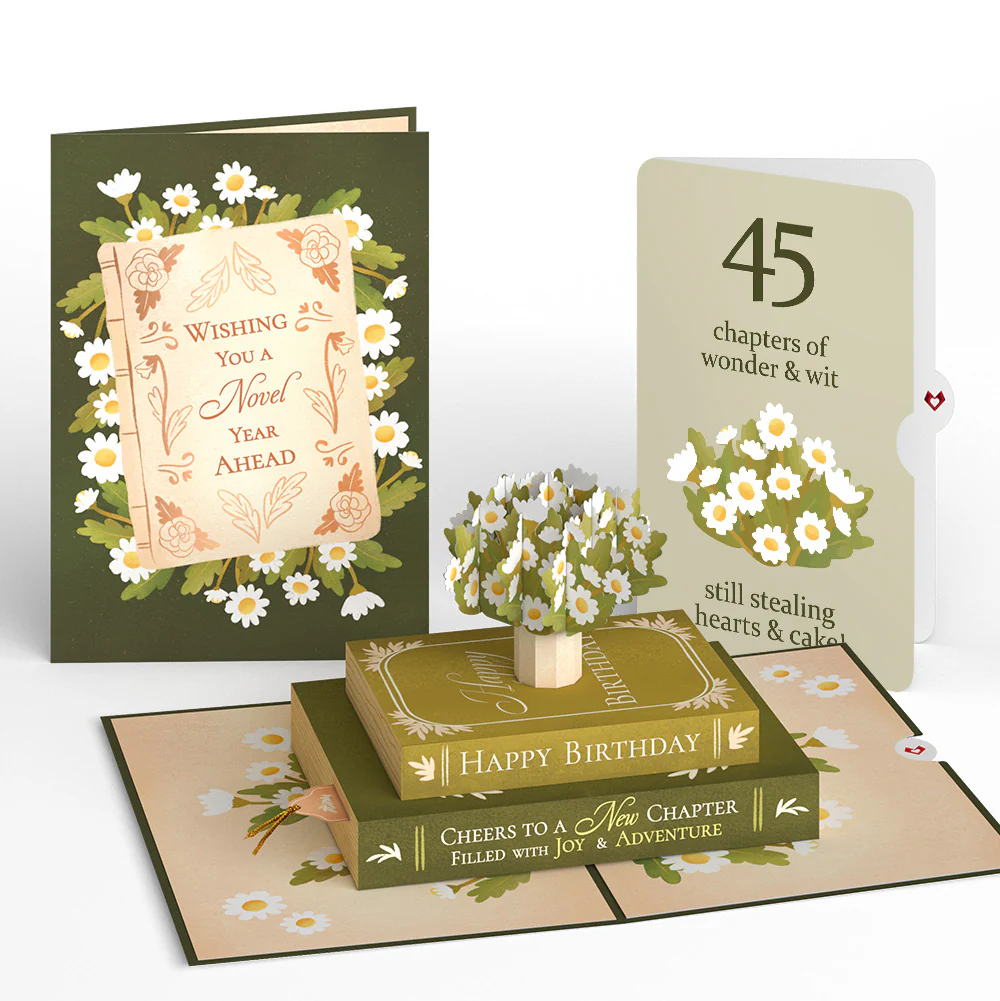 Cheers to a New Chapter 45th Birthday Pop-Up Card and Sentiment Set