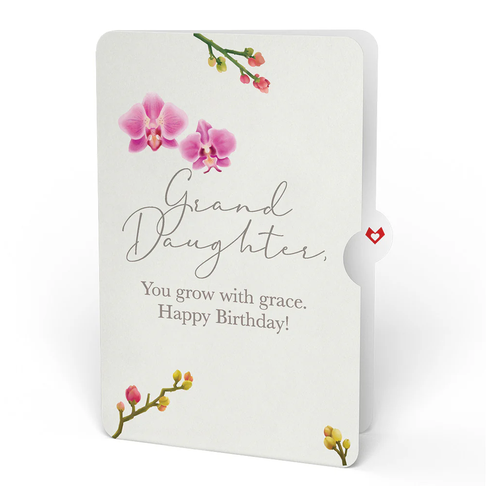 Cherry Blossom Birthday Bouquet and Sentiment Set for Granddaughter - Image 4
