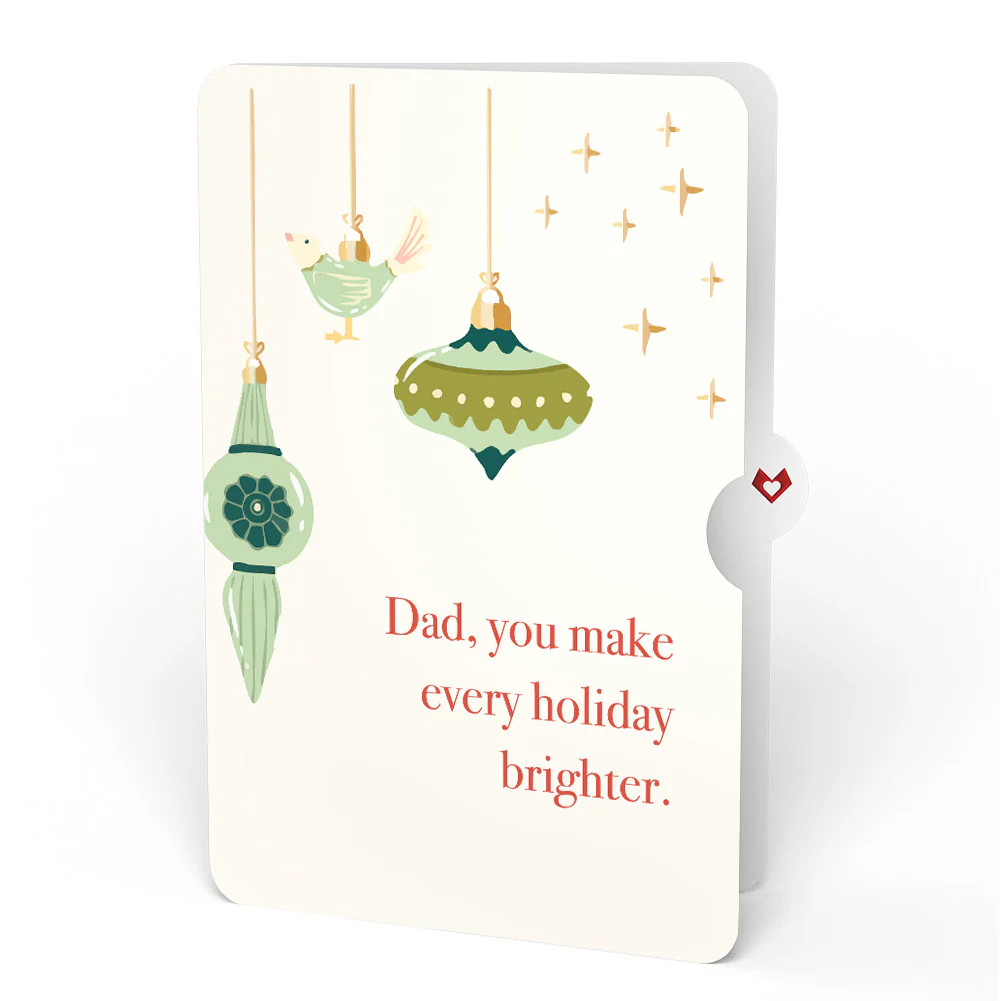 Christmas Cat Stockings Pop-Up Card and Sentiment Set for Dad - Image 4