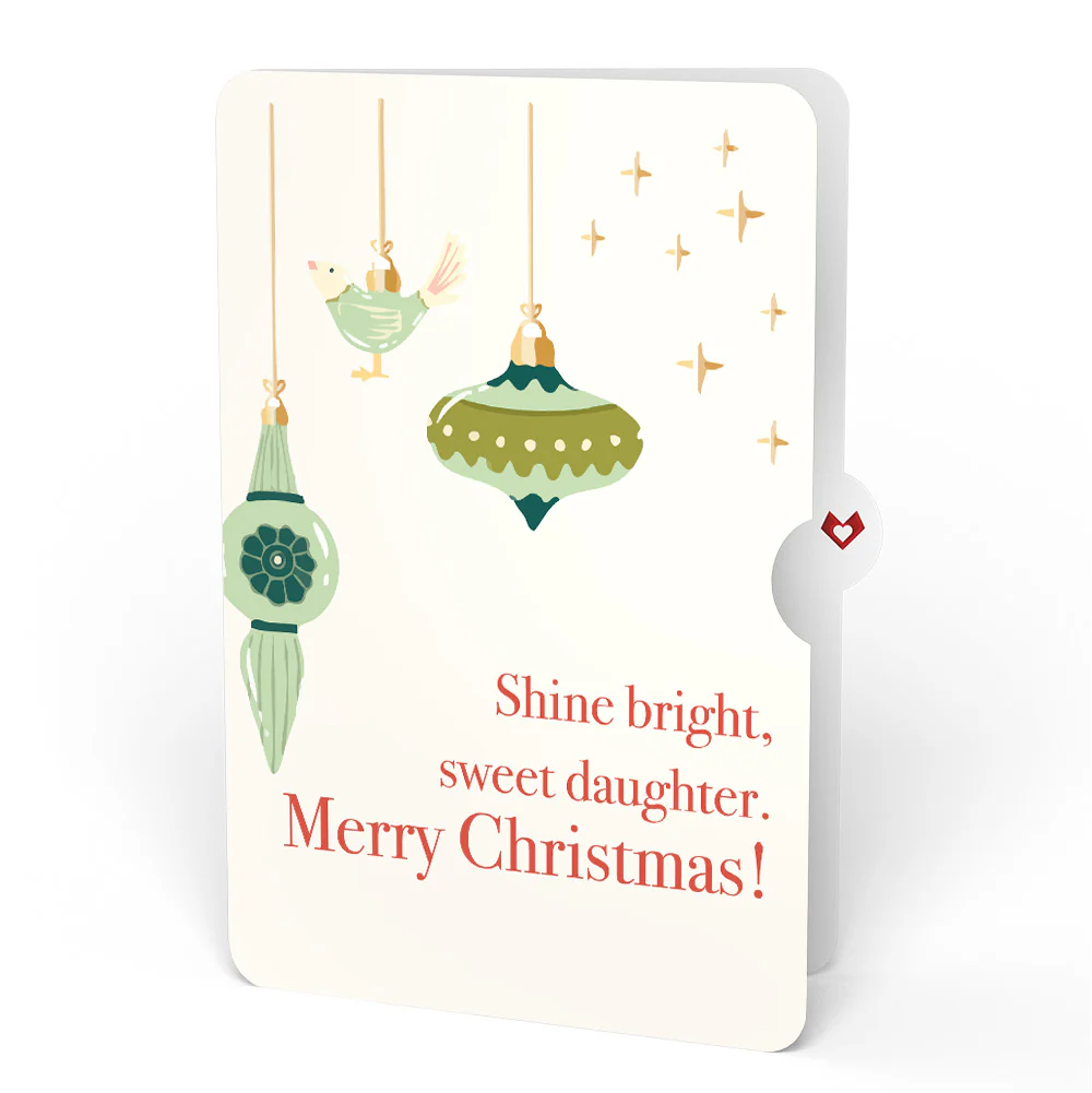 Christmas Cat Stockings Pop-Up Card and Sentiment Set for Daughter - Image 4