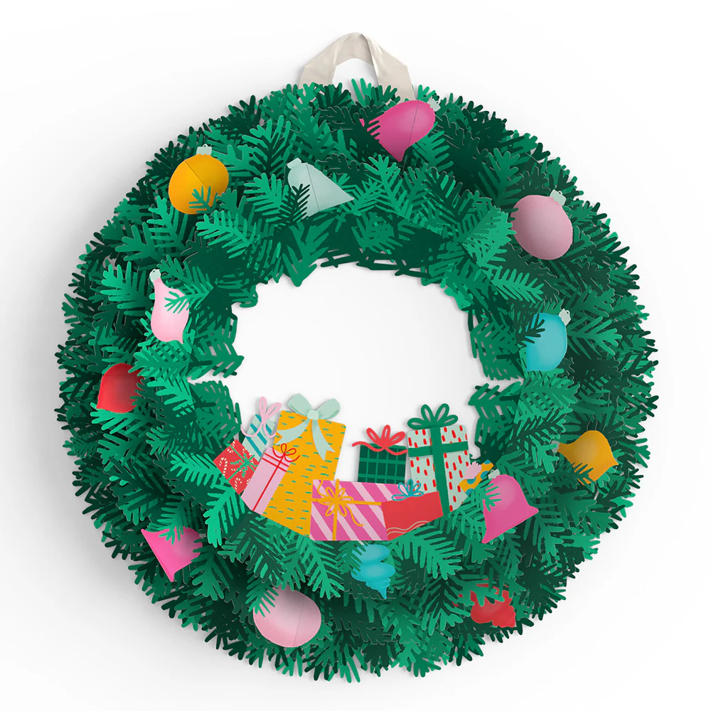 Christmas Joy Wreath and Poinsettia Sentiment Set - Image 3