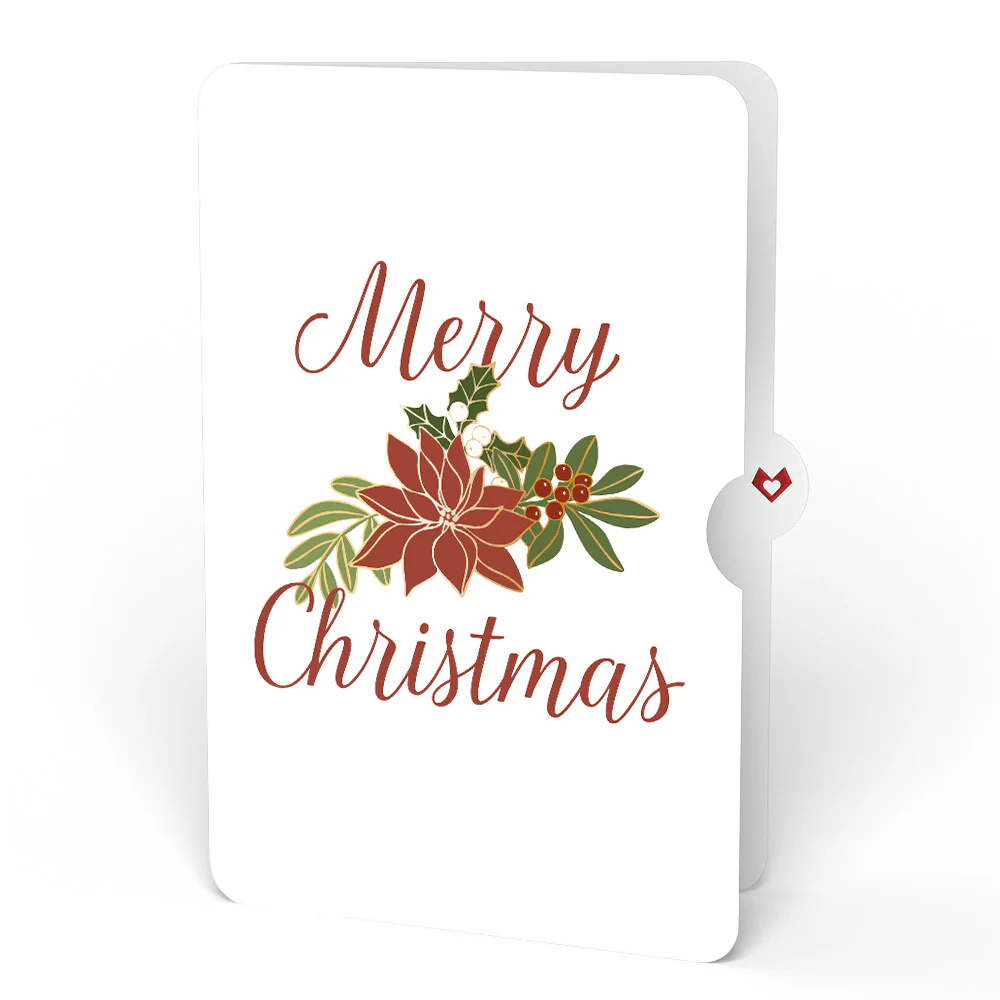 Christmas Joy Wreath and Poinsettia Sentiment Set - Image 4