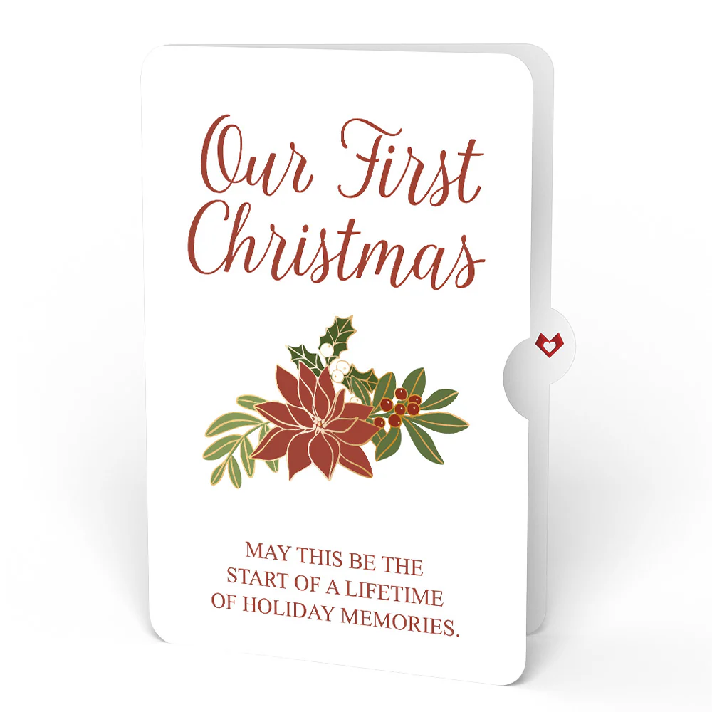 Christmas Joy Wreath and Poinsettia Sentiment Set for Partner - Image 4