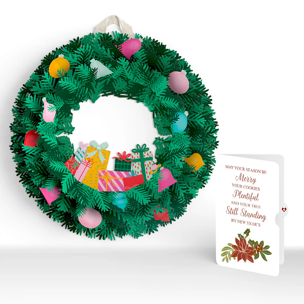 Christmas Joy Wreath and Poinsettia Merry & Plentiful Sentiment Set