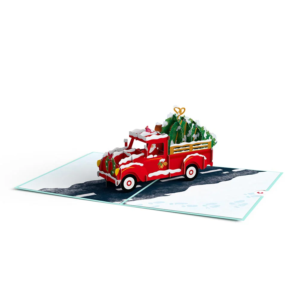 Christmas Truck Pop-Up Card - Image 3
