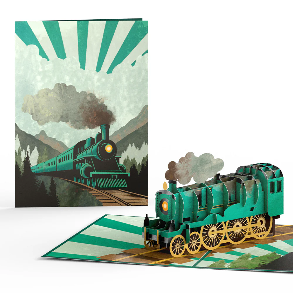 Classic Train Pop-Up Card