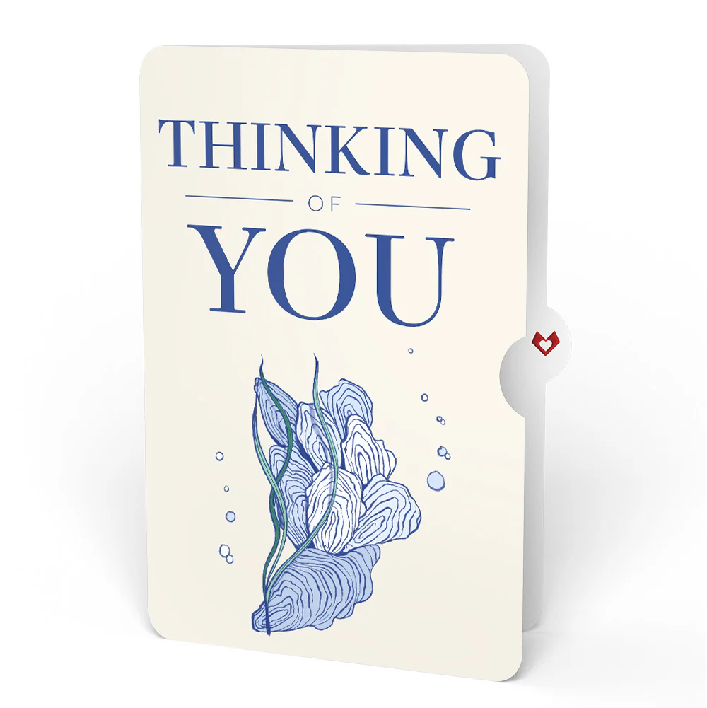 Coastal Oysters Thinking of You Pop-Up Card and Sentiment Set - Image 4
