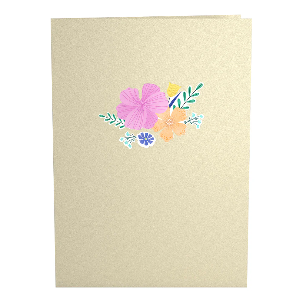 Colorful Blooms Basket Pop-Up Card - Image 4
