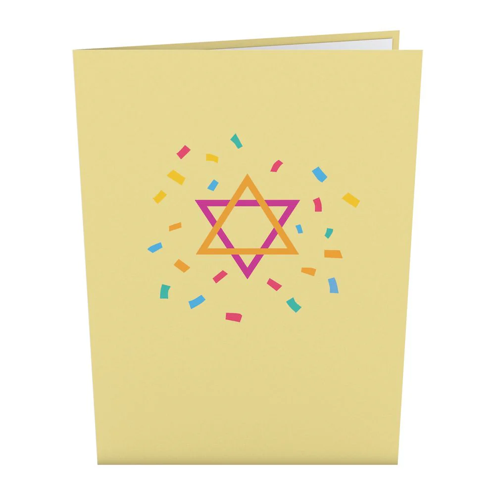 Confetti Mazel Tov Pop-Up Card - Image 4