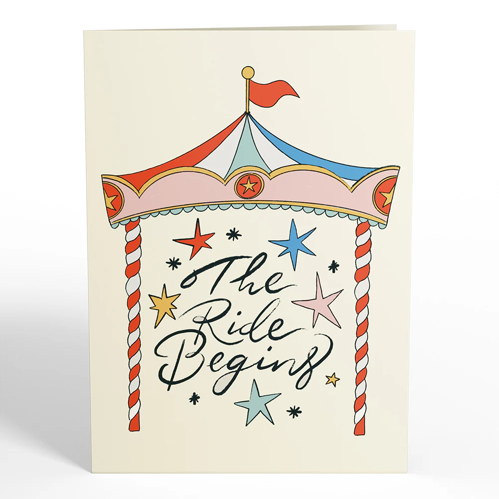 Congrats on Your Little One Carousel Pop-Up Card - Image 5