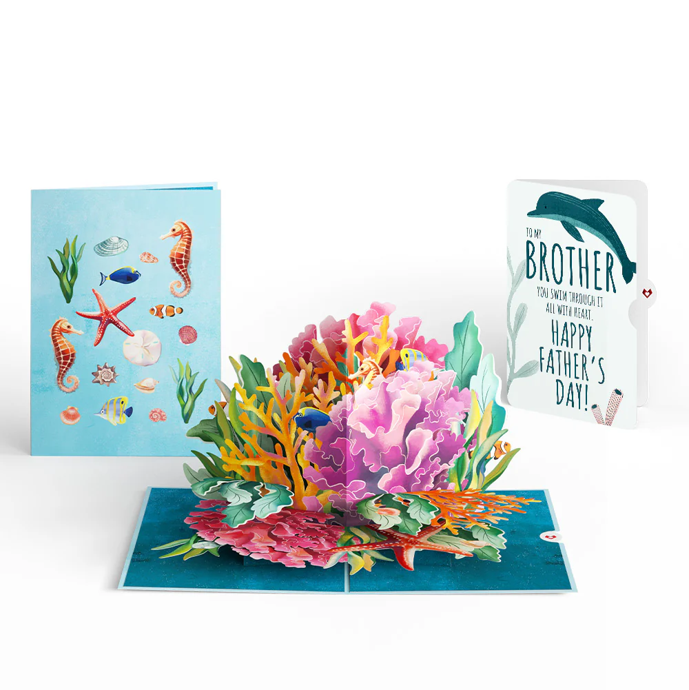 Coral Reef Wonders Father’s Day Pop-Up Card and Sentiment Set for Brother