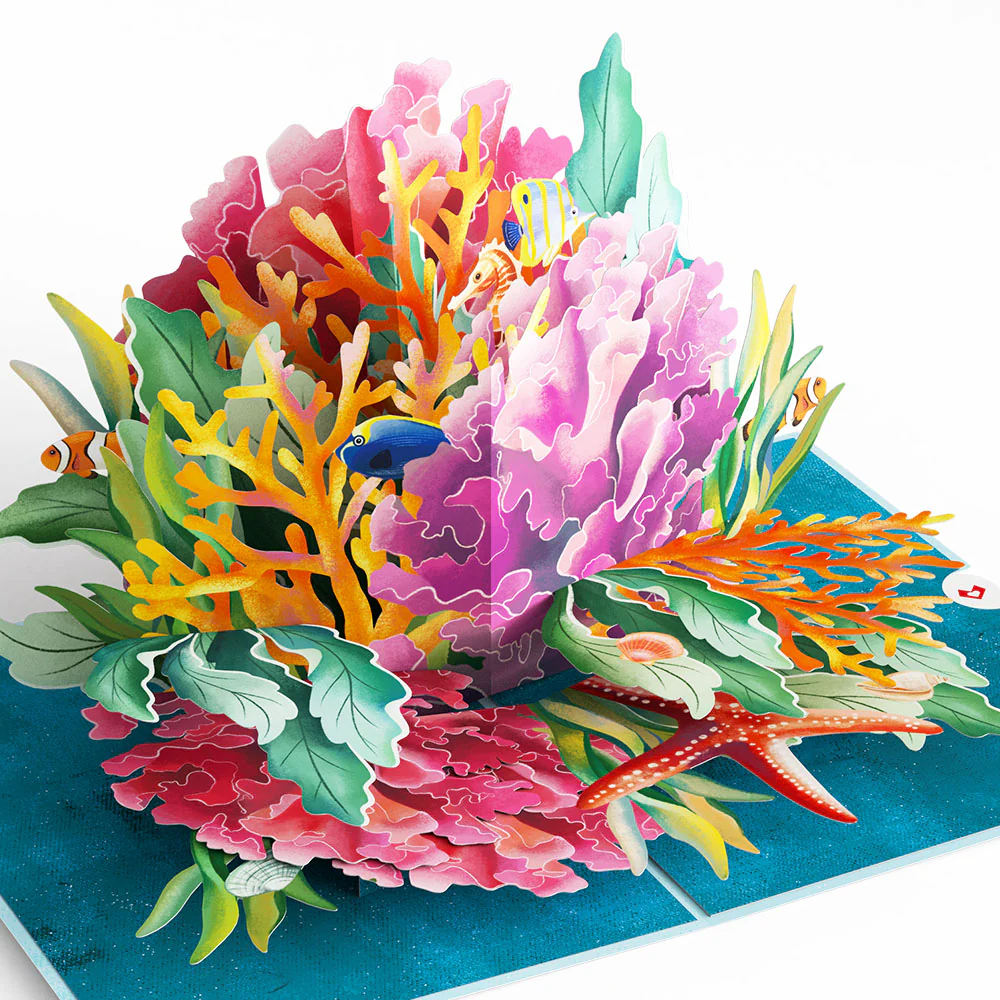 Coral Reef Wonders Father’s Day Pop-Up Card and Sentiment Set for Husband - Image 3