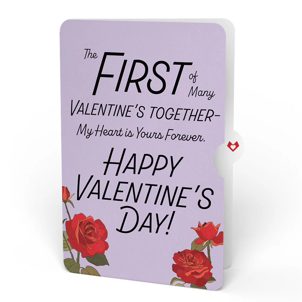 Red Rose My Heart Is Yours Forever Valentine Grand Bouquet and Sentiment Set - Image 4