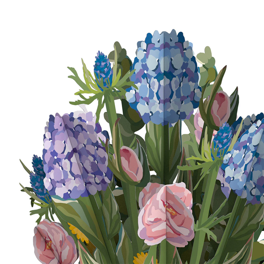 Hydrangea Birthday Bouquet and Pisces Zodiac Sentiment Set - Image 3