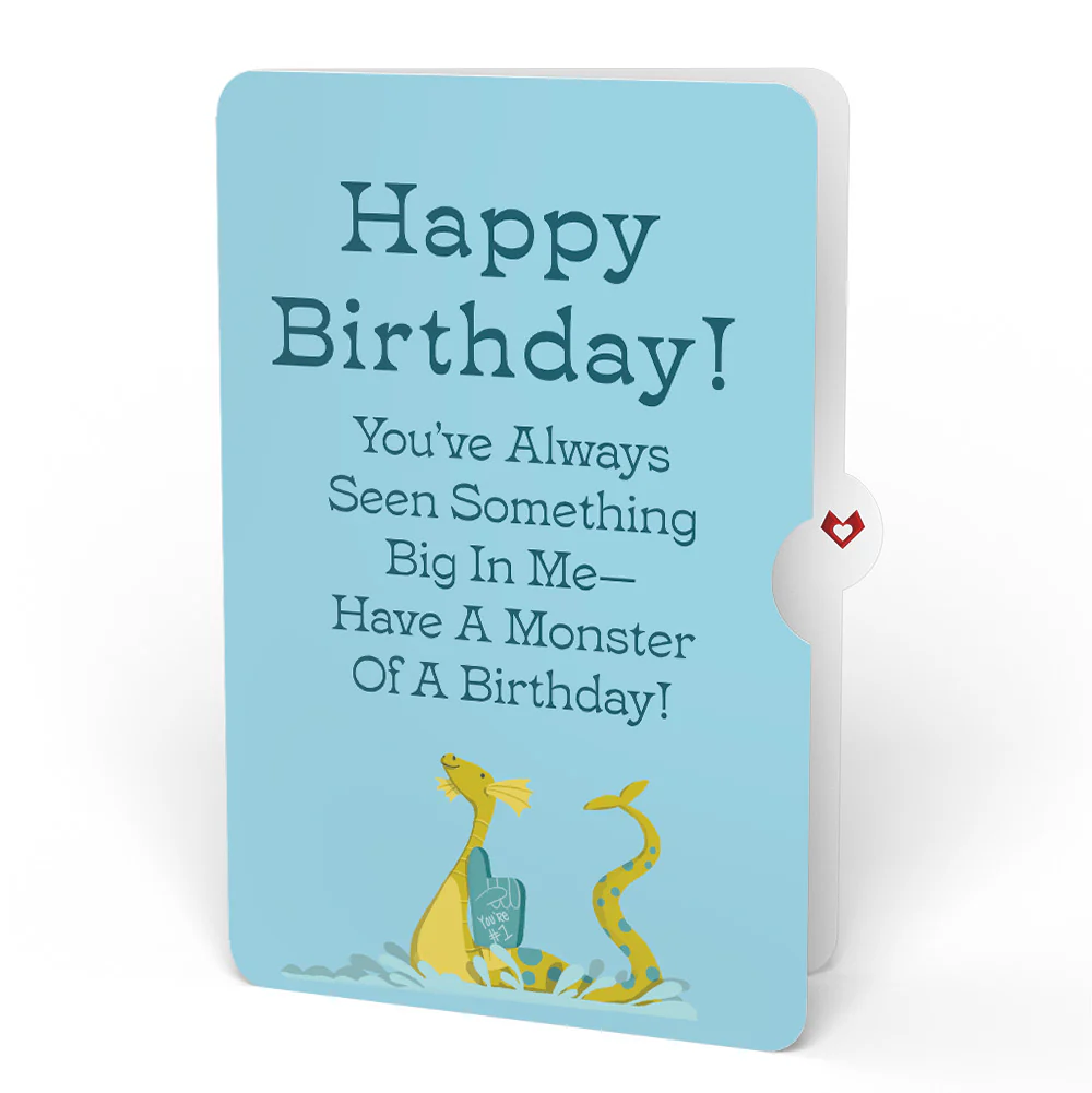 Dad You're a Legend Loch Ness Monster Birthday Pop-Up Card and Sentiment Set - Image 4
