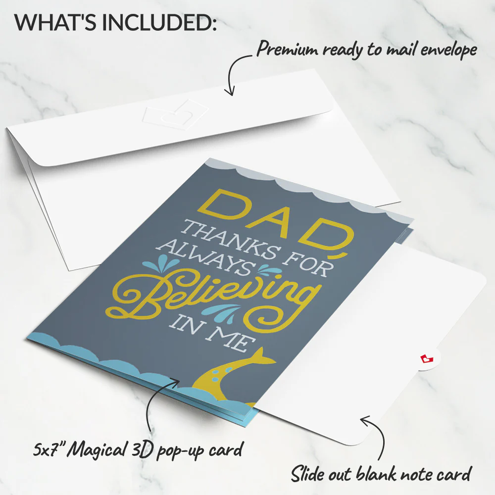 Dad You're a Legend Loch Ness Monster Pop-Up Card - Image 6