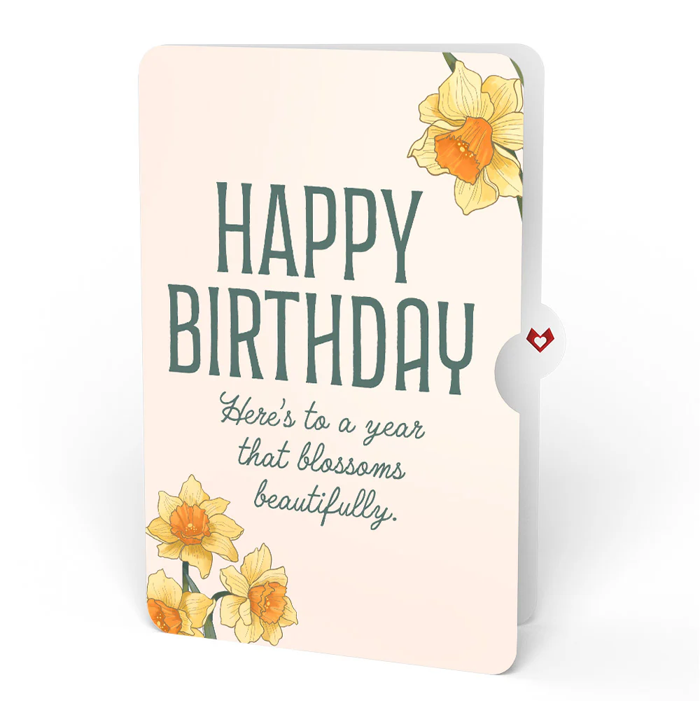 Daffodils in Bloom Birthday Pop-Up Card and Sentiment Set - Image 4